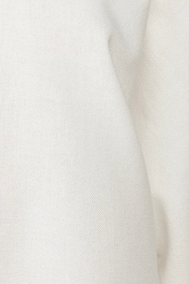 Cruise Top | Cruise Trousers | MAISON MAGDALENA | White cotton gabric close up