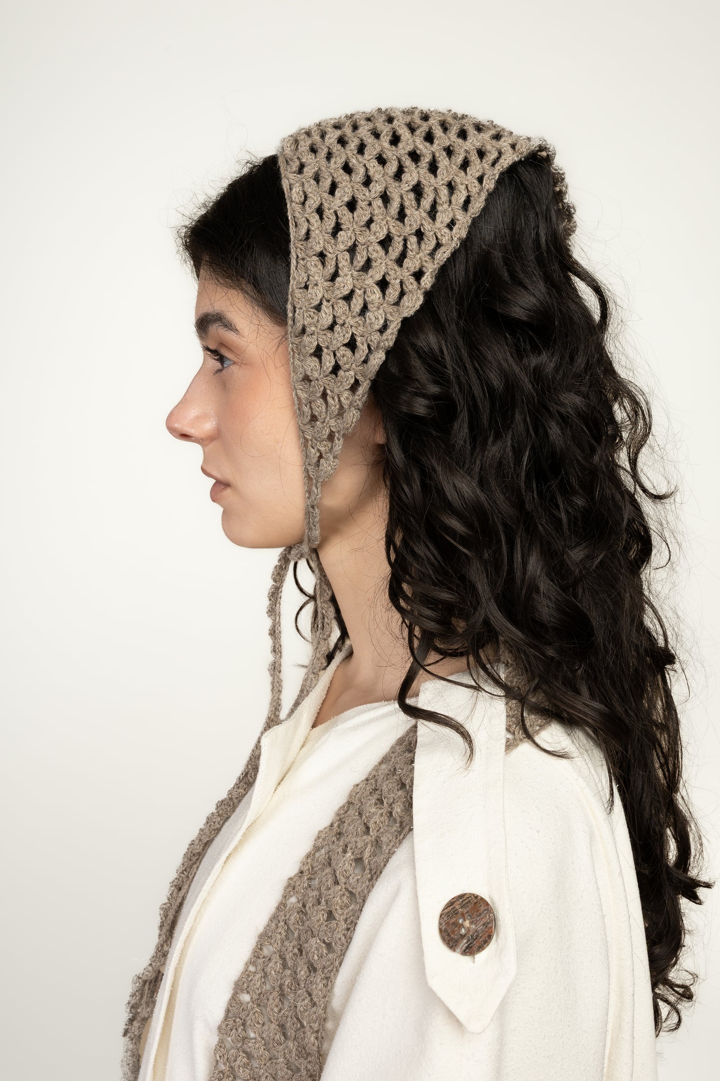 INTARSIO BANDANA model picture - MAISON MAGDALENA