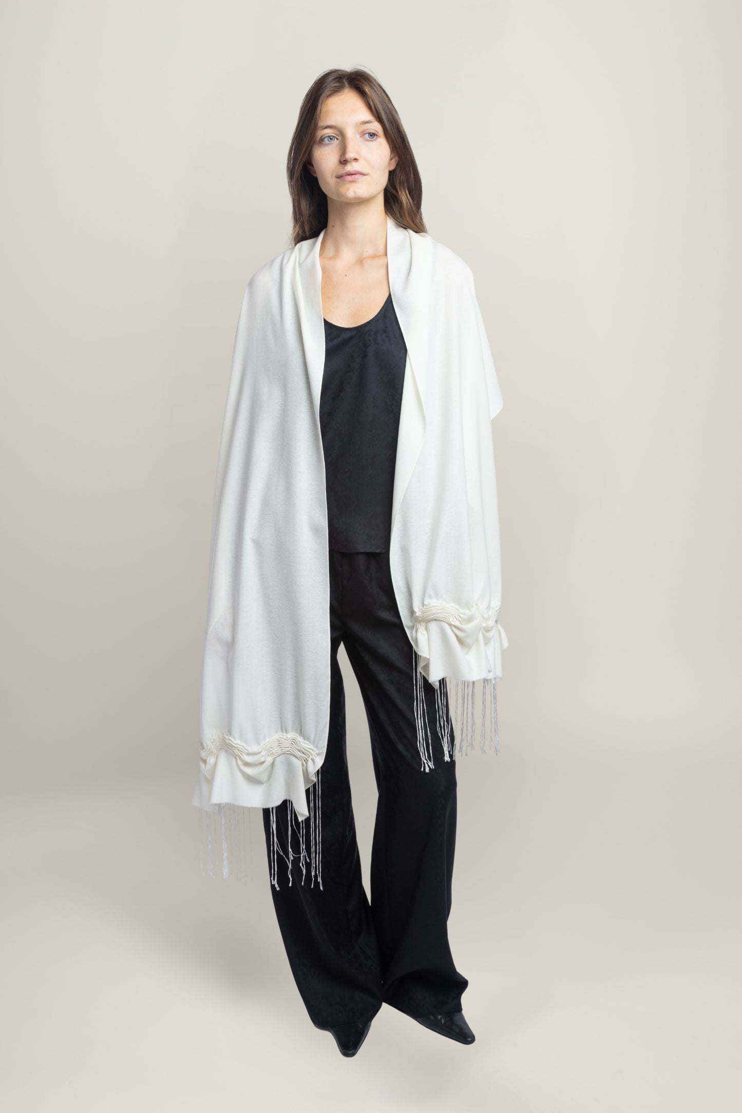 FIORENTINA JACQUARD TOP | BLACK