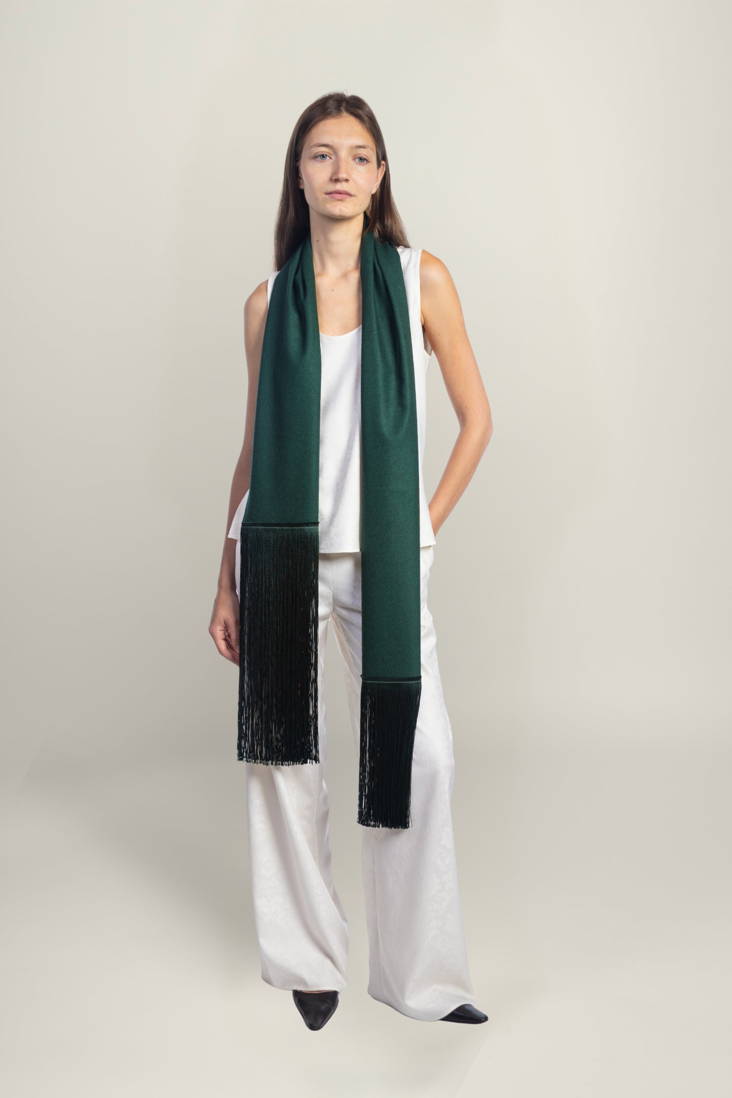 BRISA SCARF | FOREST GREEN