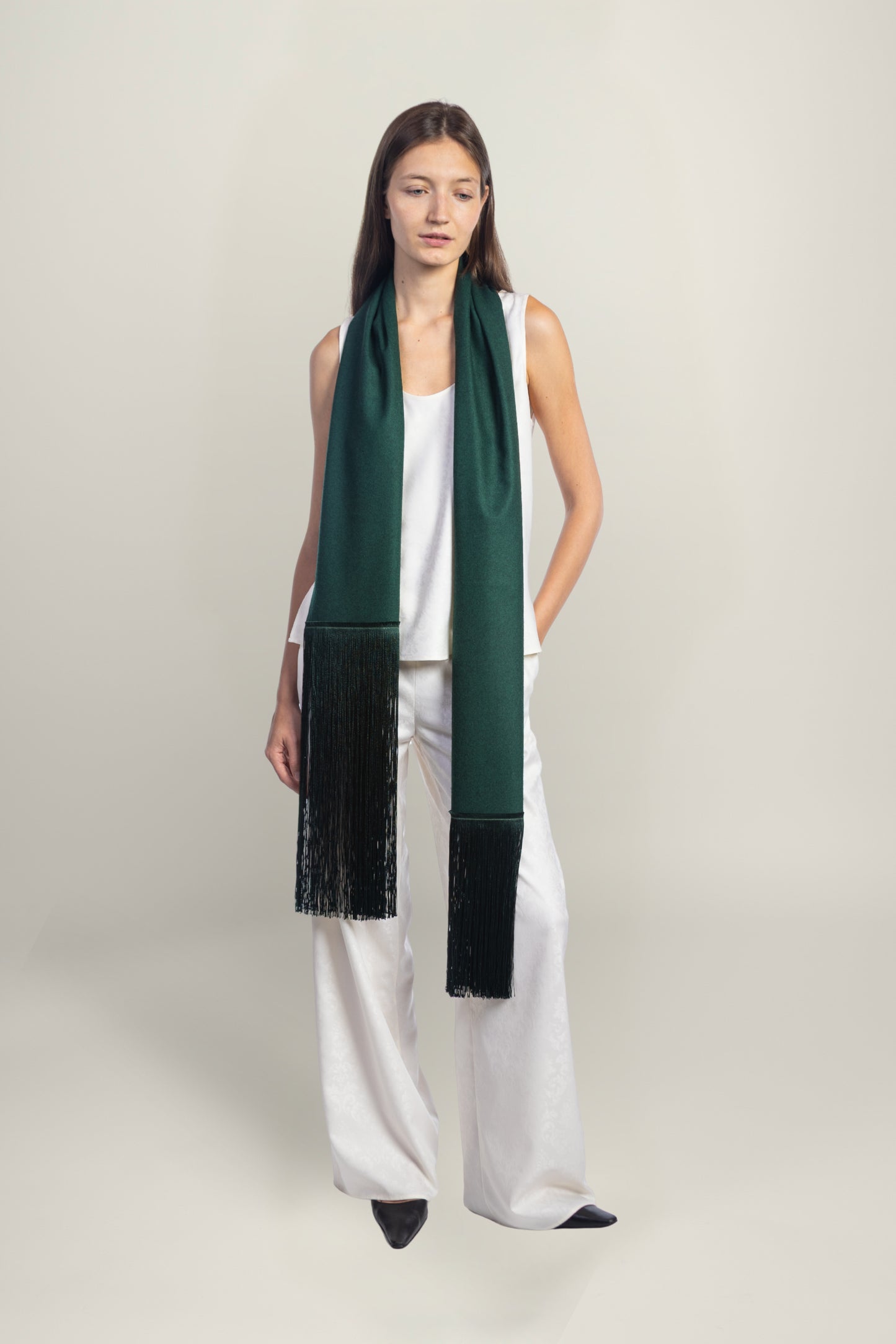 BRISA SCARF | FOREST GREEN
