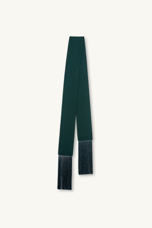 BRISA SLIM SCARF | FOREST GREEN