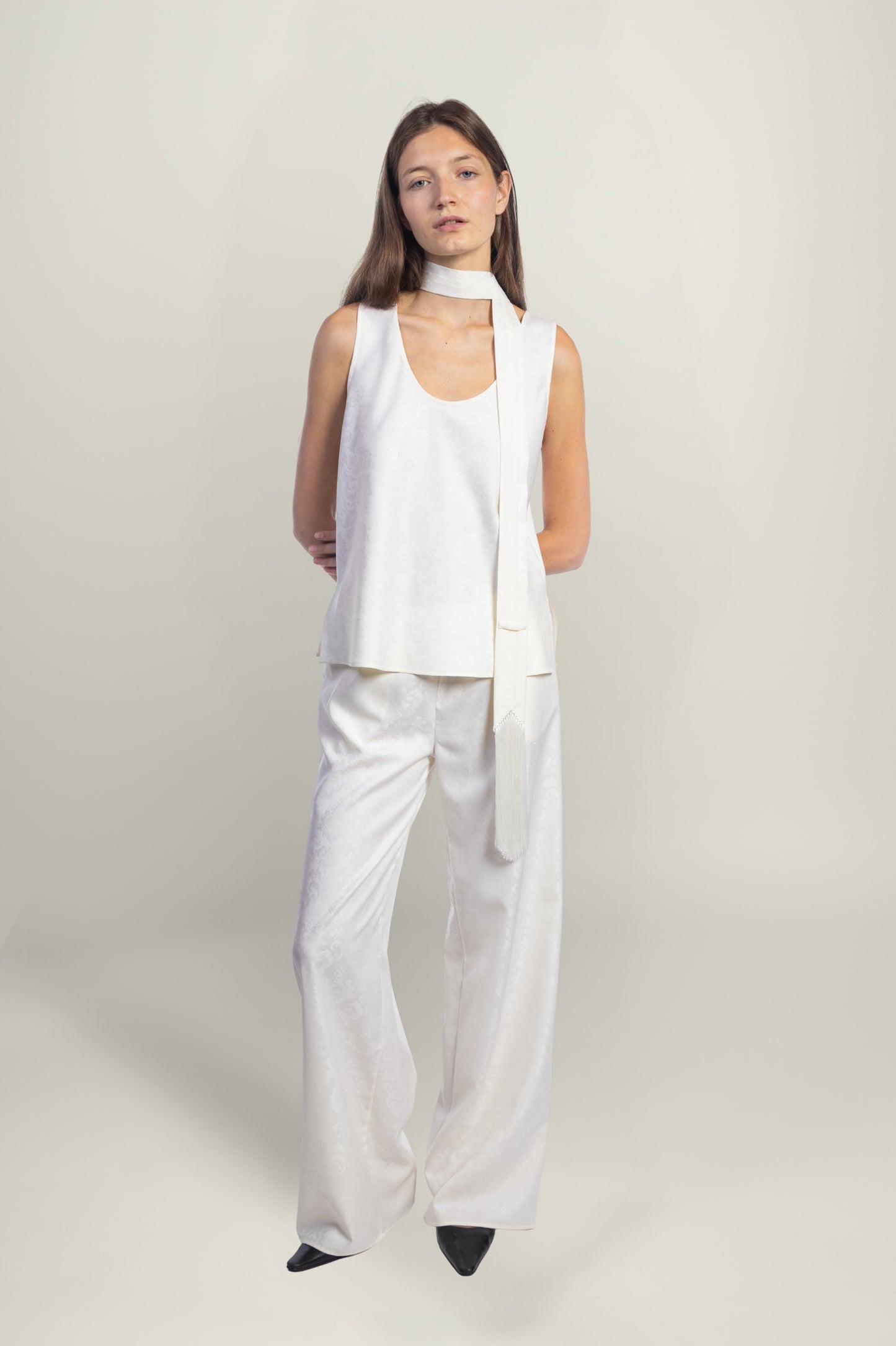 FIORENTINA JACQUARD TOP | IVORY