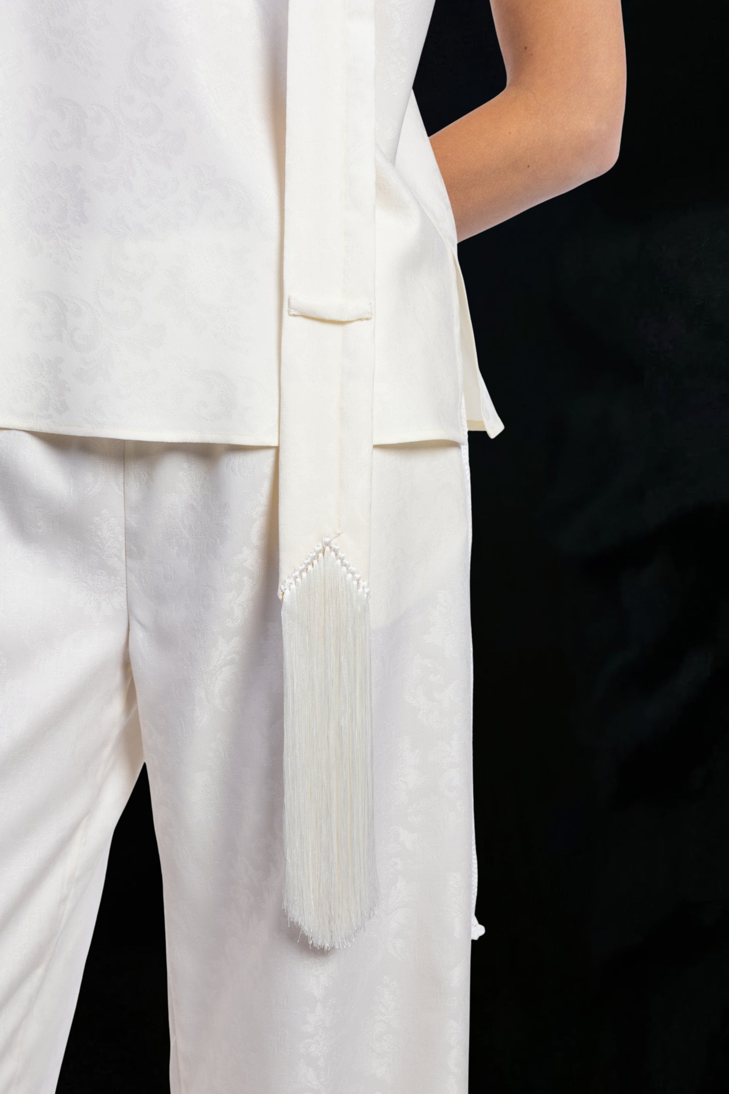 BRISA JACQUARD TIE | IVORY
