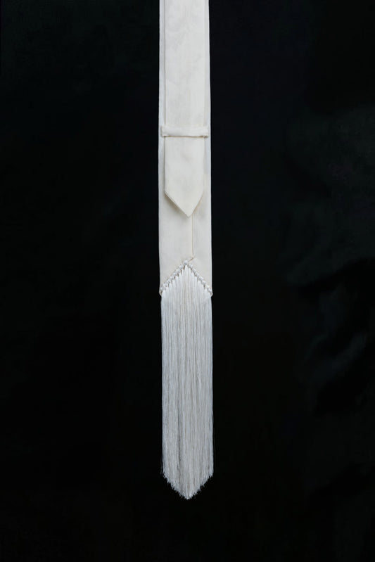 BRISA JACQUARD TIE | IVORY