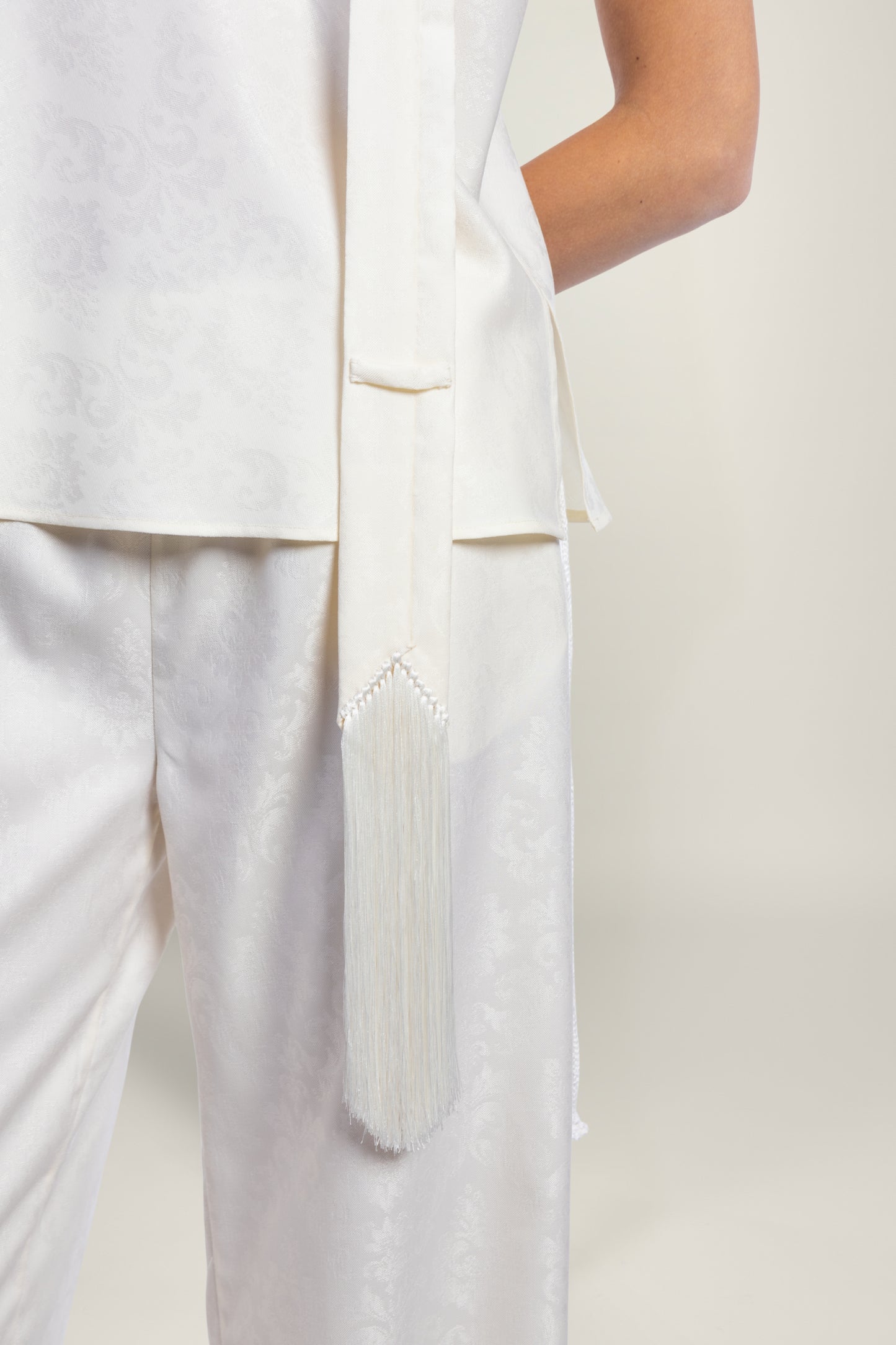 BRISA JACQUARD TIE | IVORY