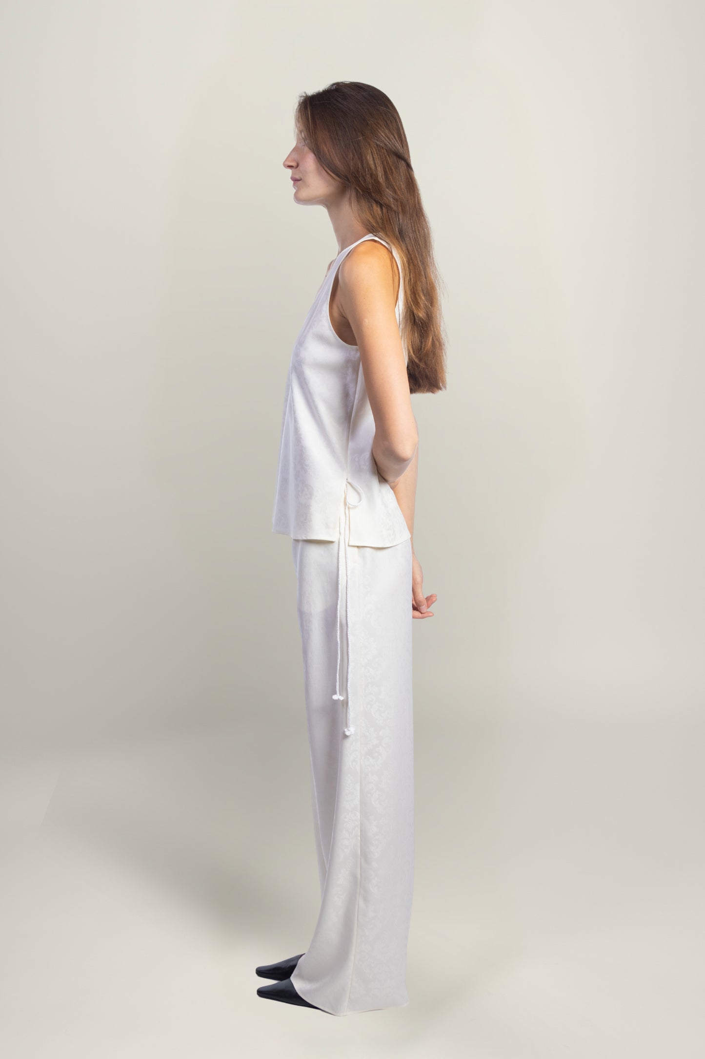 FIORENTINA JACQUARD TOP | IVORY