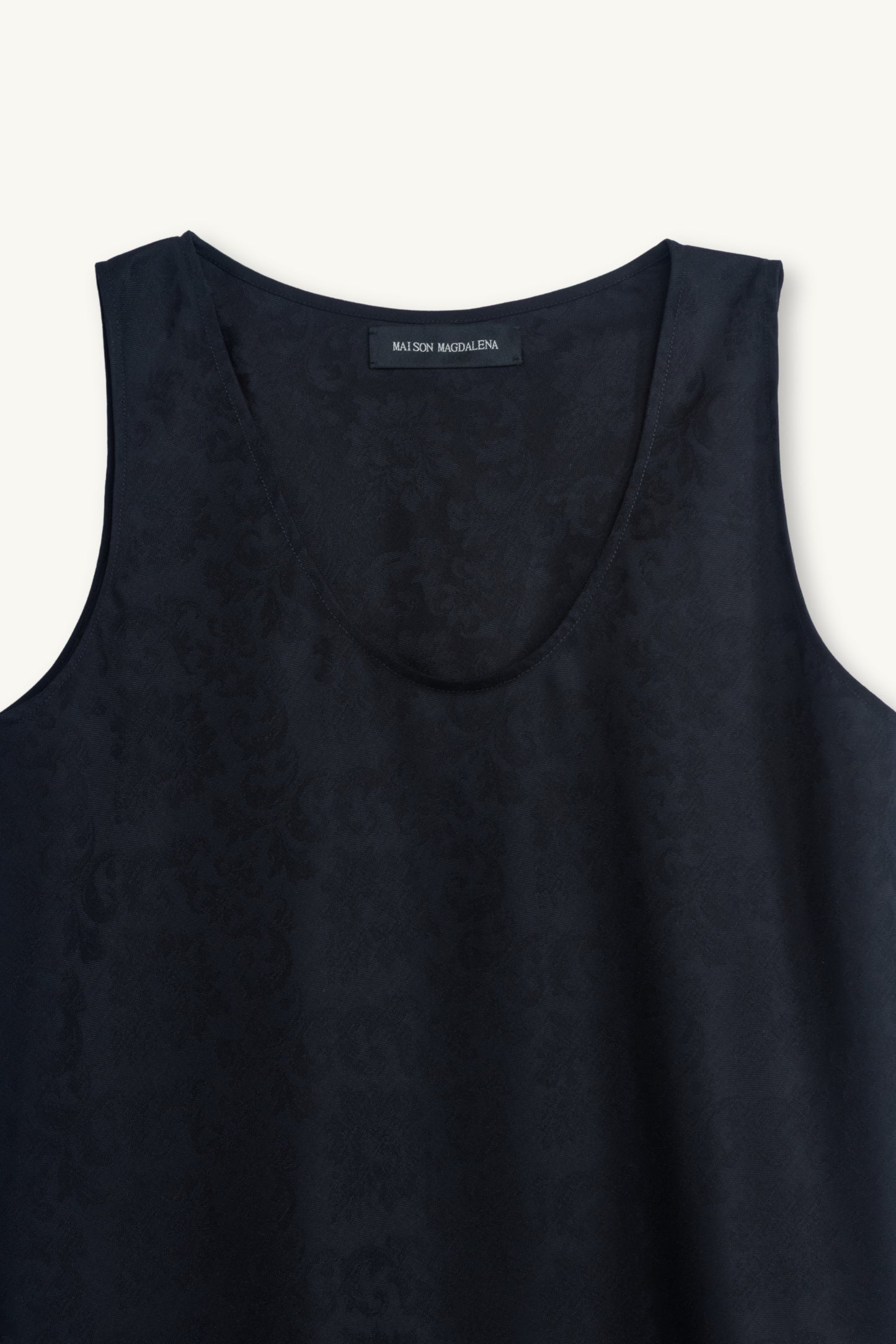 FIORENTINA JACQUARD TOP | BLACK