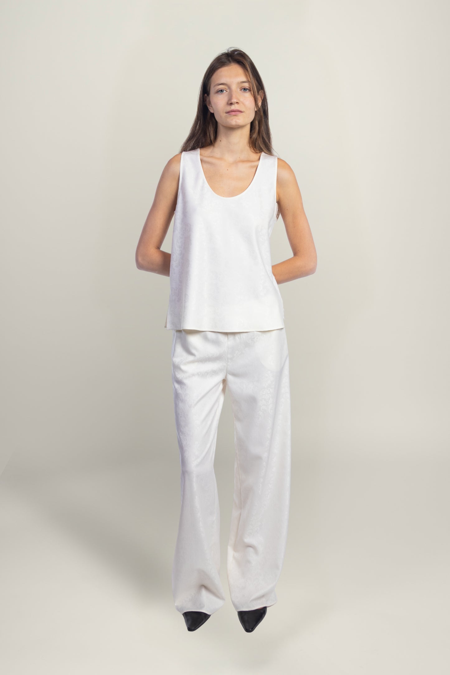 FIORENTINA JACQUARD TOP | IVORY