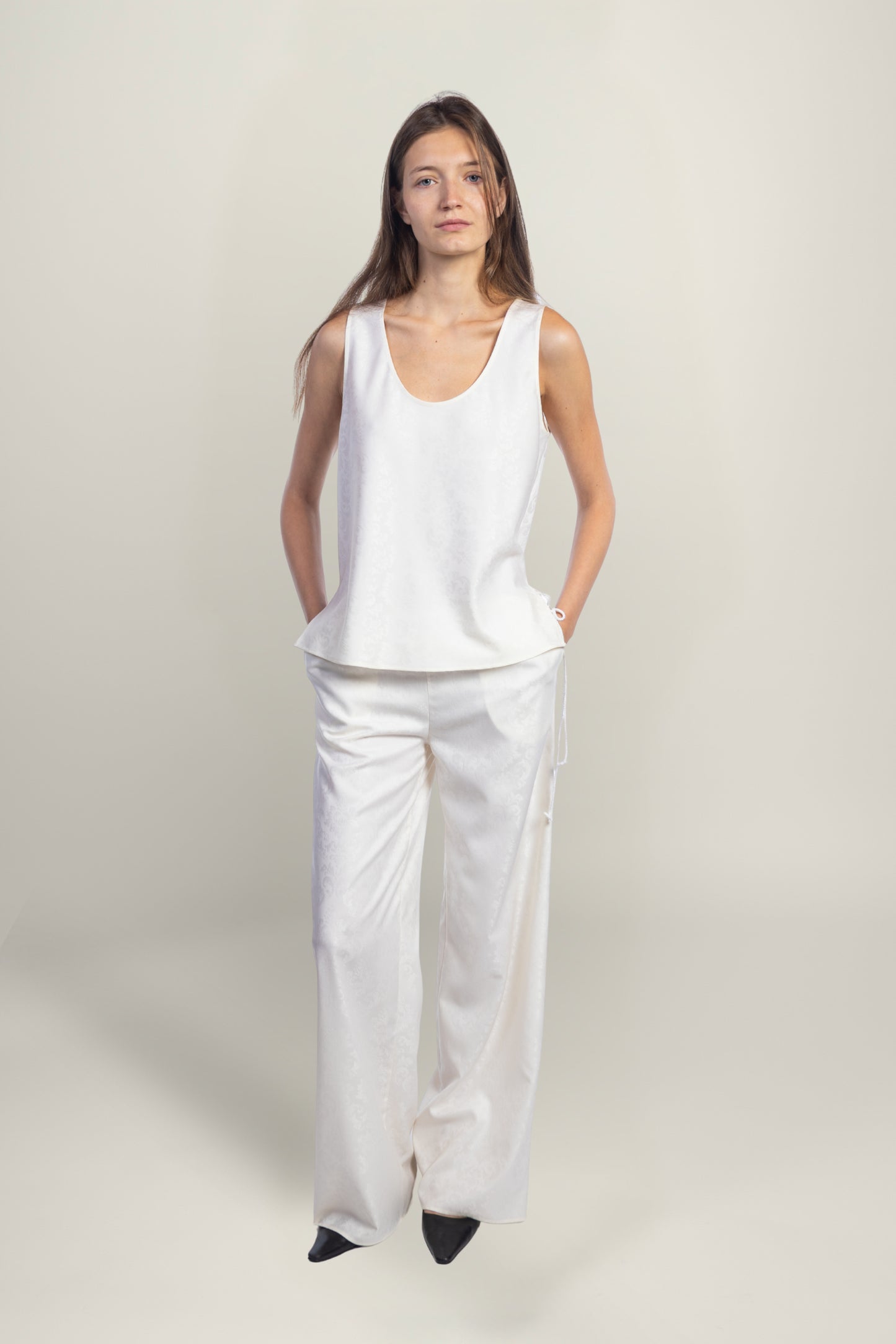FIORENTINA JACQUARD TOP | IVORY