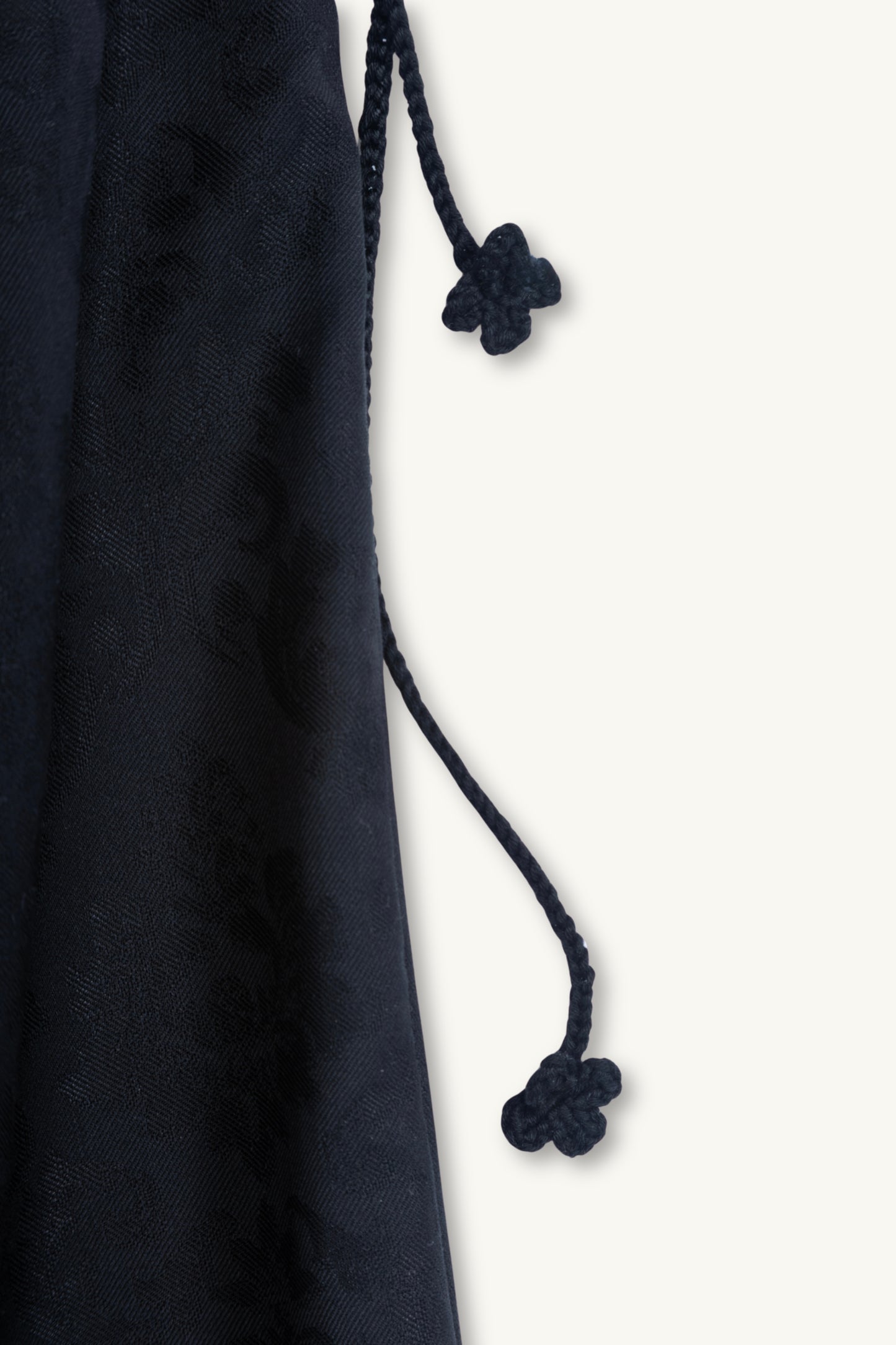 FIORENTINA JACQUARD TROUSERS | BLACK