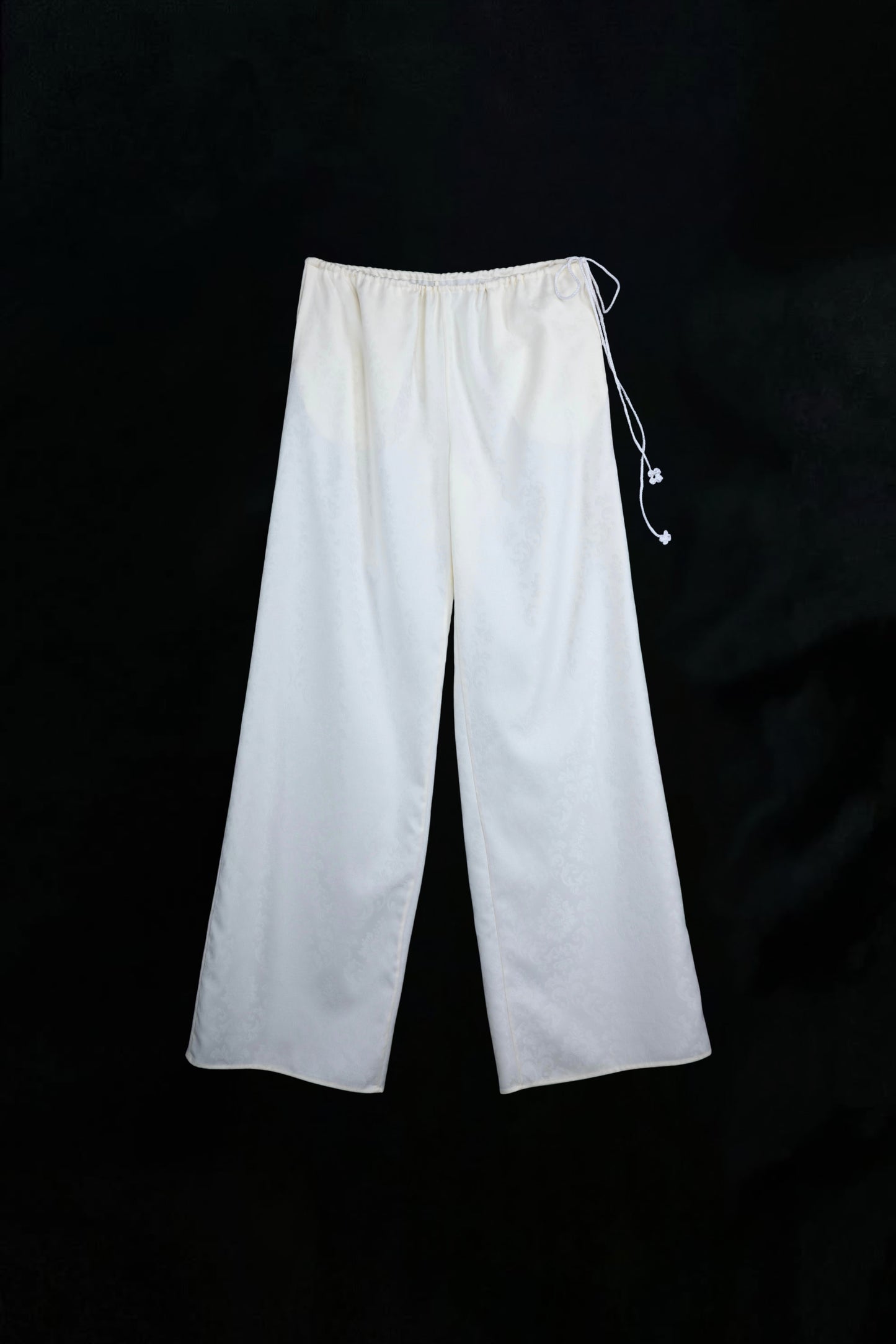 FIORENTINA JACQUARD TROUSERS | IVORY