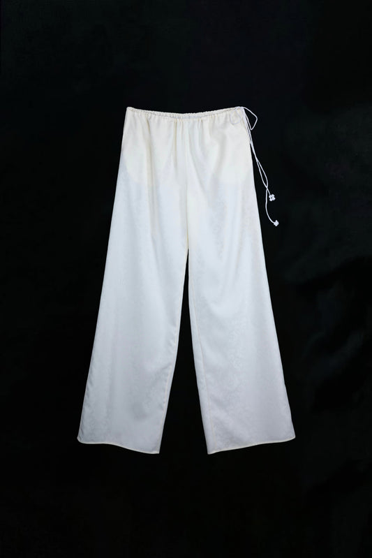 FIORENTINA JACQUARD TROUSERS | IVORY