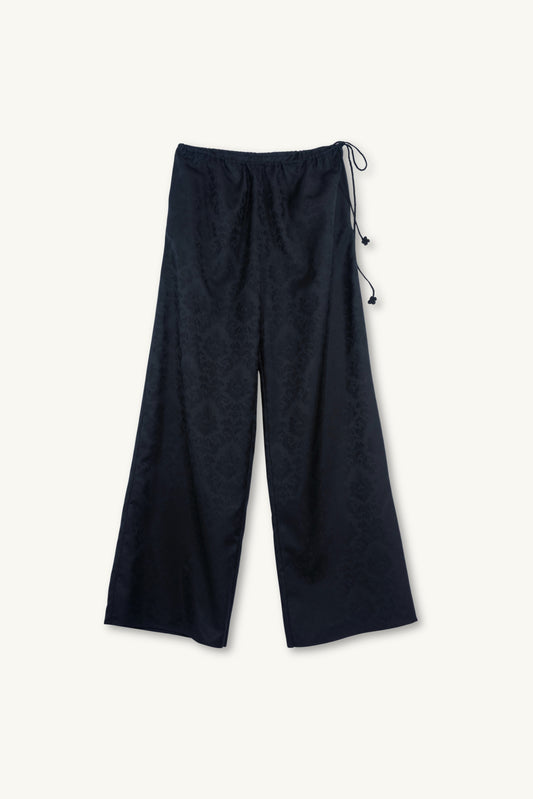 FIORENTINA JACQUARD TROUSERS | BLACK