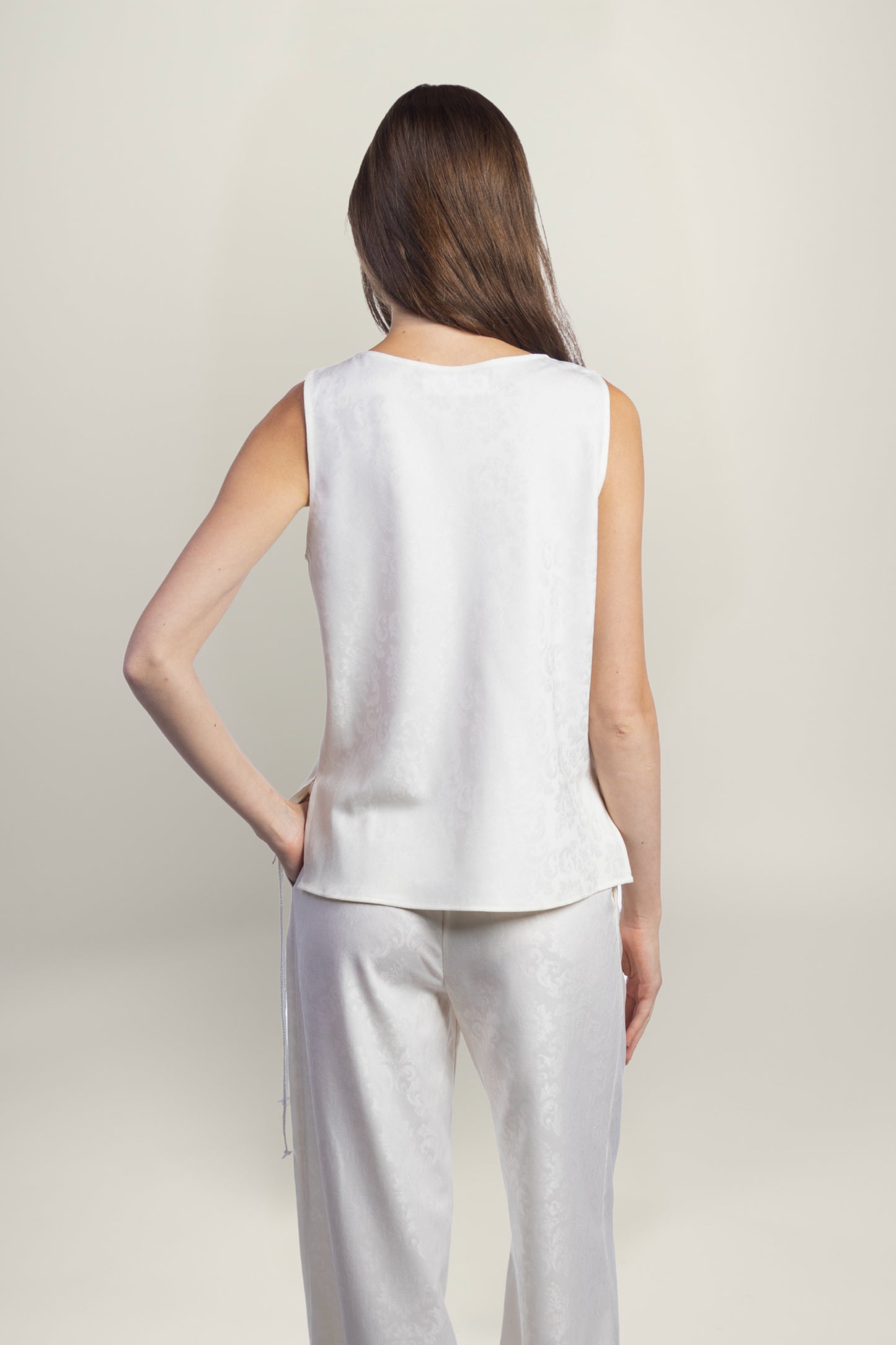 FIORENTINA JACQUARD TOP | IVORY