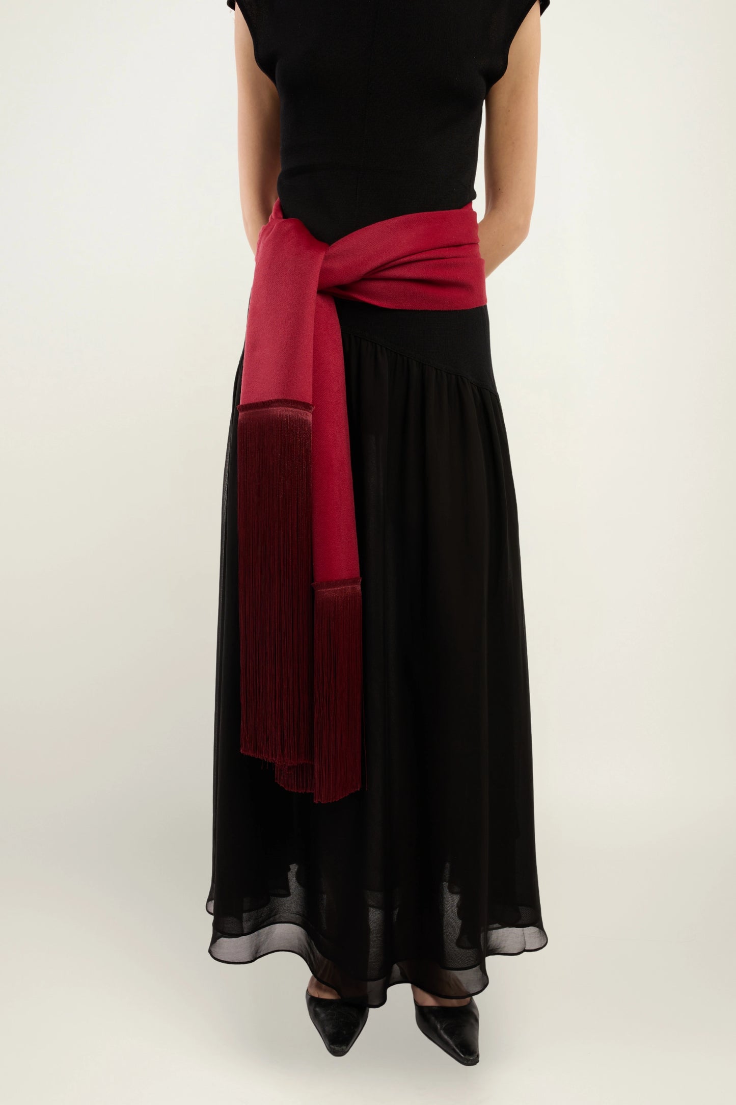 BRISA SCARF | BURGUNDY