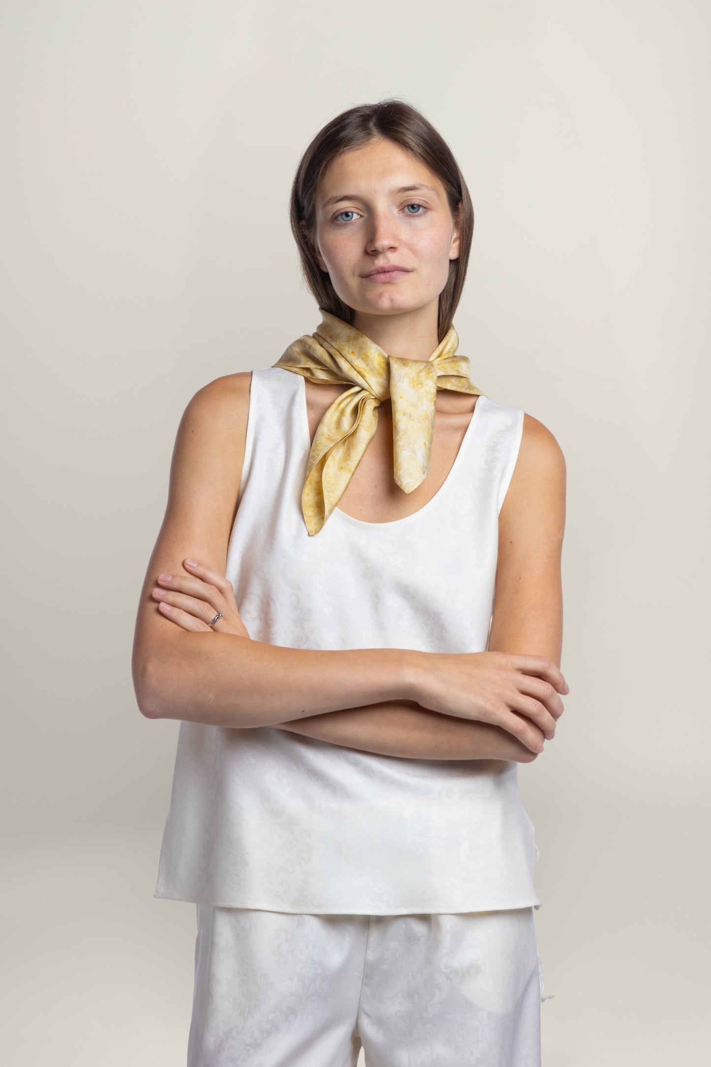 RIVIERA SILK BANDANA | GOLDEN HOUR
