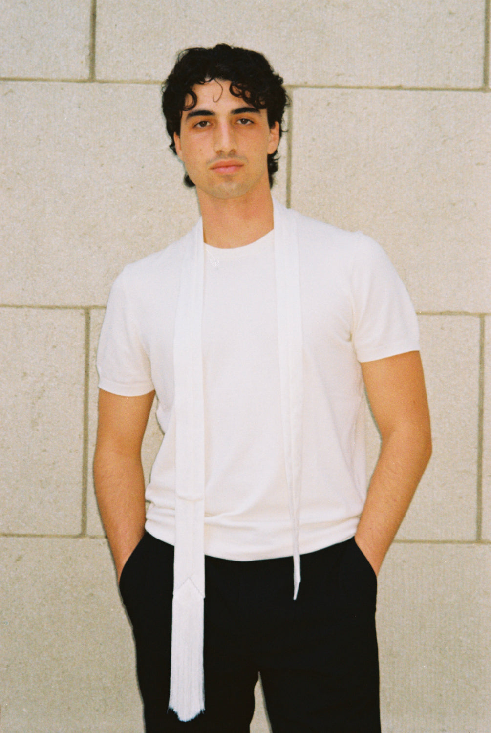 BRISA JACQUARD TIE | IVORY