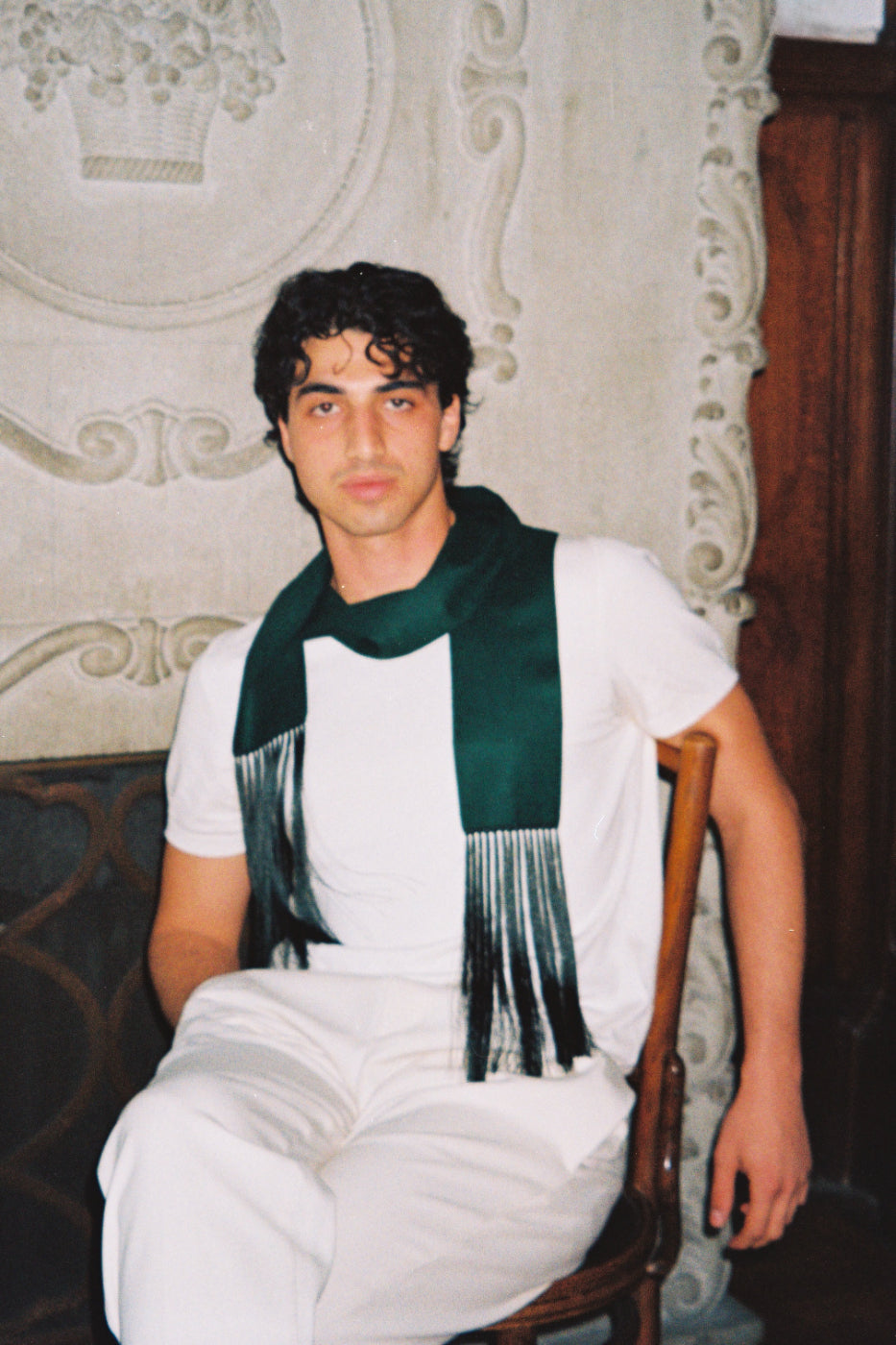 BRISA SLIM SCARF | FOREST GREEN