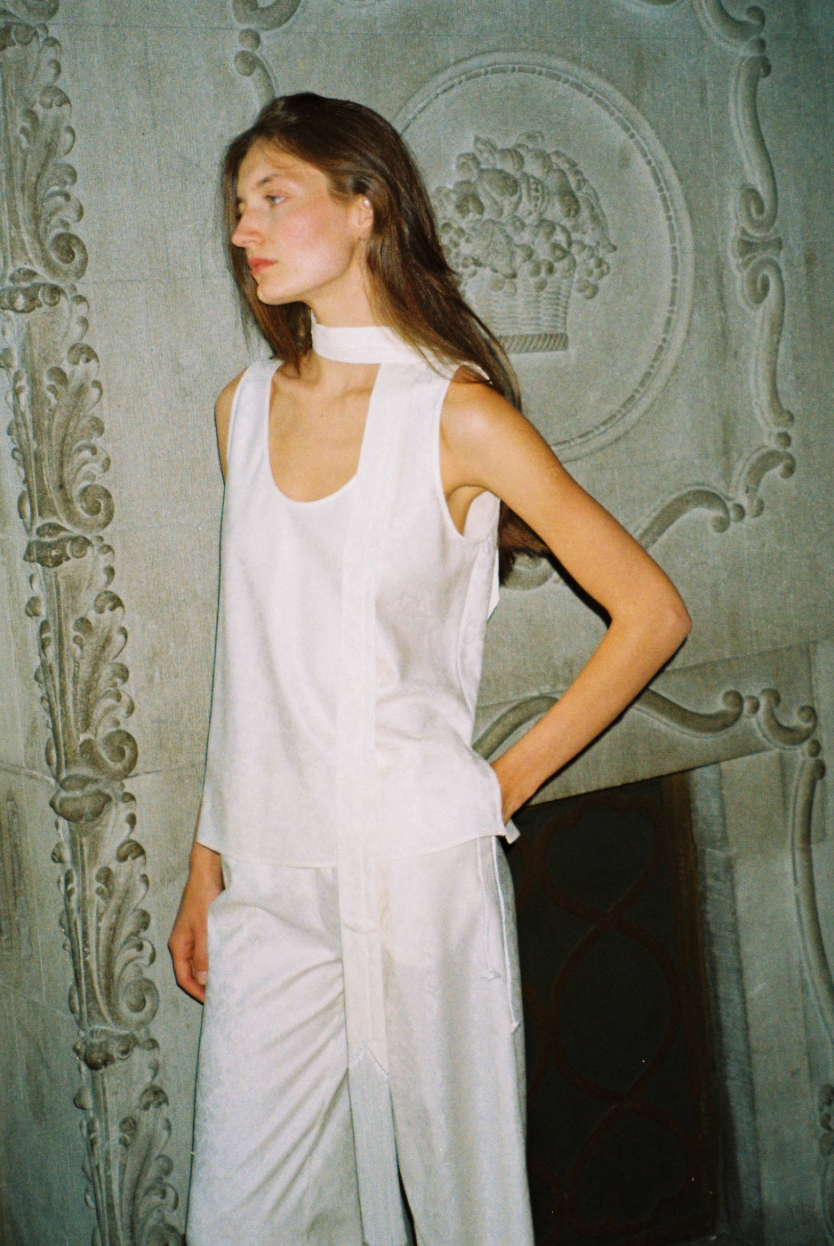 FIORENTINA JACQUARD TOP | IVORY