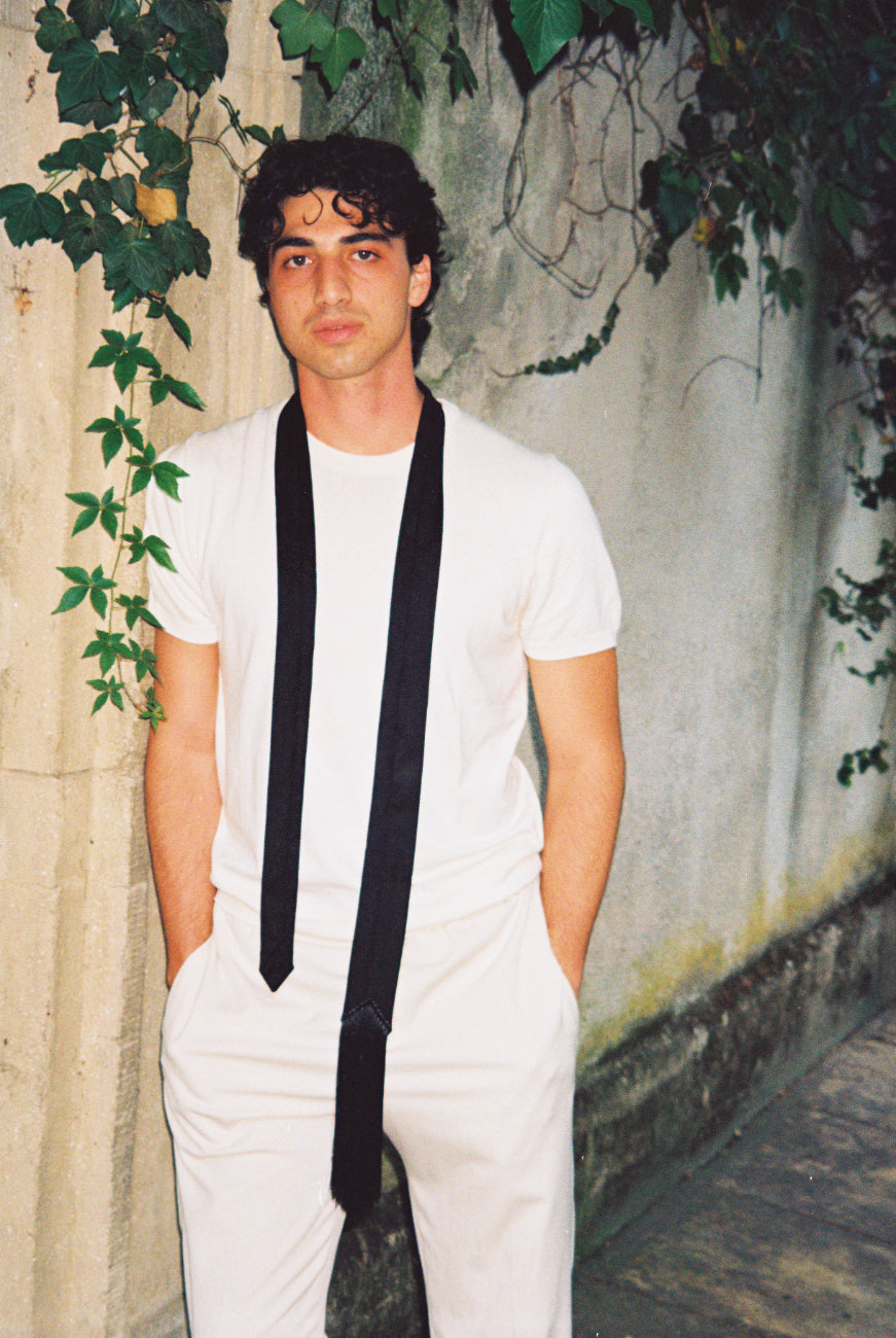 BRISA JACQUARD TIE | BLACK